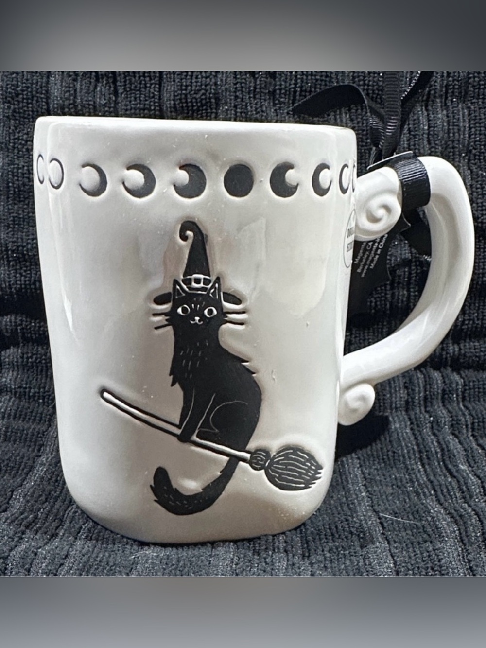 Rae Dunn Hocus Purr Cus Witchy Cat Mug~NEW!🐈‍⬛